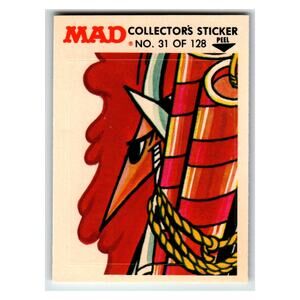 MAD Collectors Sticker #31 of 128 1983 Fleer